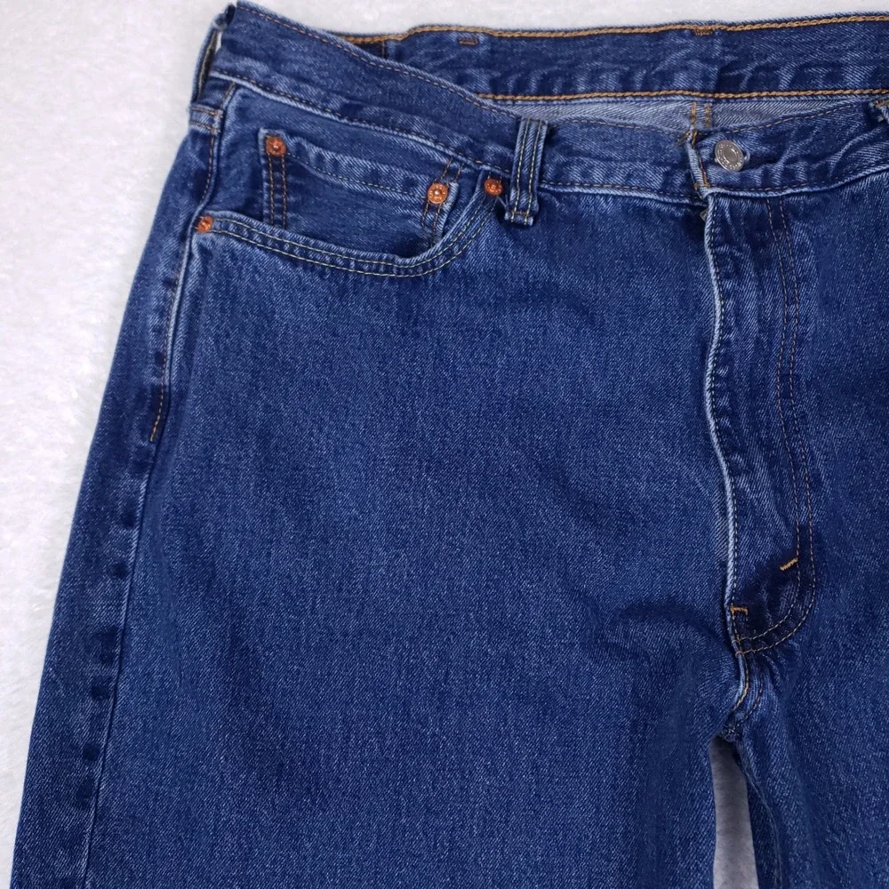 Levis 550 Relaxed Fit Blue Denim Jeans Mens 40x26* Medium Wash Tapered Leg